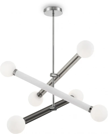Потолочная люстра на штанге Freya Cross FR5381PL-06CH (220V, шарики)