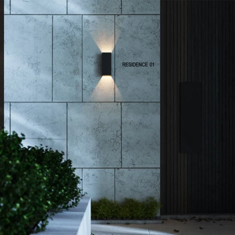 Настенный уличный светильник светодиодный Maytoni Outdoor Drape O525WL-L10B3K