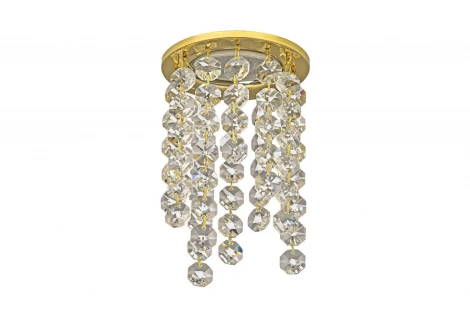 Встраиваемый светильник хрустальный Dio D'Arte Osimo Gold GU10.5.14.8.124 G (220V, круглые)
