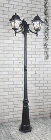 Наземный фонарь Elektrostandard Altair F/3 черный