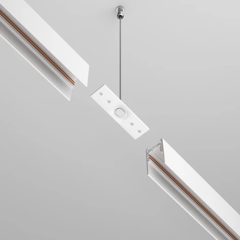 Коннектор прямой накладной белый Maytoni Accessories for tracks Exility TRA034C-21W