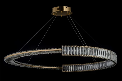 Подвесная люстра светодиодная хрустальная Arti Lampadari Carini Carini L 1.5.100.101 G (220V, на тросе)