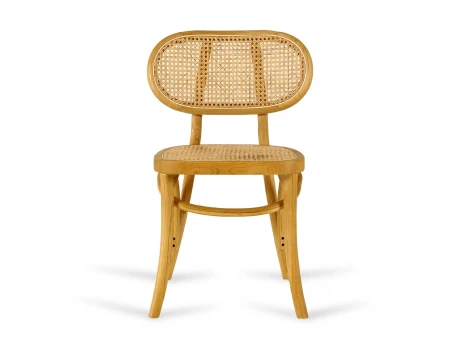 Комплект стульев Poltrona 2 шт. ОГОГО Обстановочка! 966326 (Массив,Дерево,Ротанг/Бежевый)