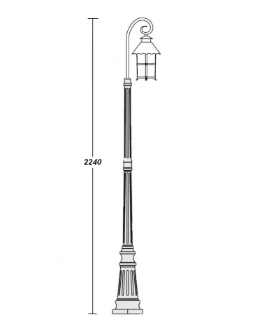 Наземный фонарь Oasis Light Caior L 81509/18