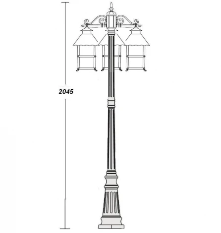Наземный фонарь Oasis Light Caior LL 81409В