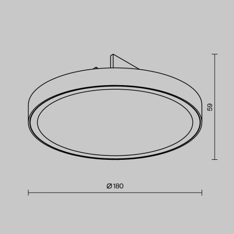 Уличный трековый светильник низковольтный светодиодный Maytoni Outdoor Зон / Zon IP Elasity IP 3000К 18Вт 48V O-TR01-1-F-18WB3K