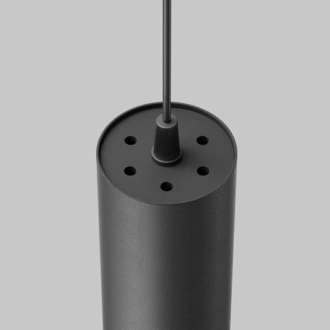 Арматура из металла. Встроенный LED-источник света утоплен в корпусе. Maytoni Technical P072PL-L12B4K-1 Focus LED (220V, на проводе, круглые)