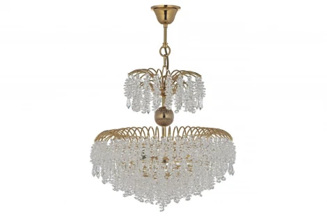 Подвесная люстра Arti Lampadari Bronte E 1.5.60.106 G (220V, хрусталь, на цепи)