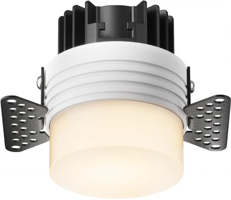 Точечный светильник под гипсокартон встраиваемый Maytoni Nude DL065-12W3K-TRS-W (LED, 220V, круглые)
