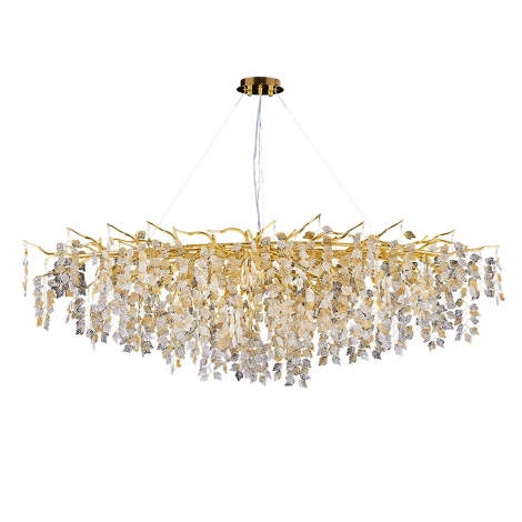 Подвесная люстра Divinare Salice 3136/01 SP-13 (220V, на тросе, лепестки, ветки)