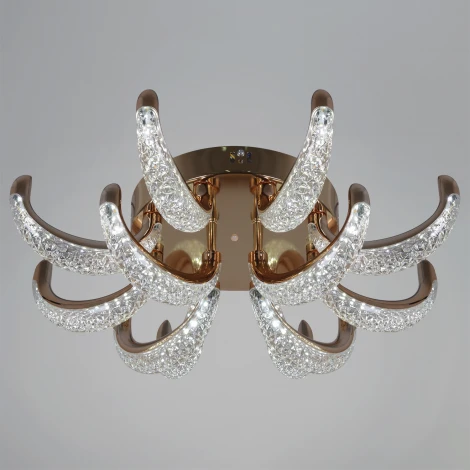 Потолочная люстра светодиодная с пультом с регулировкой цветовой температуры и яркости Reluce 60390-0.3-8+4 FG