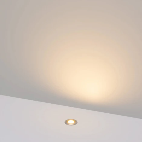 Встраиваемый светильник уличный ART-PELURU-GROUND-R23-1W Warm3000 (SL, 100 deg, 24V) (Arlight, IP67 Металл) 057833