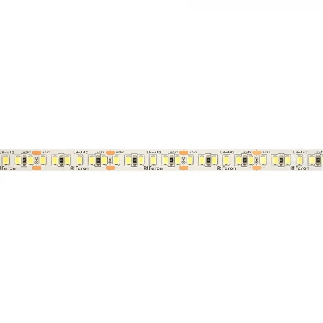 Светодиодная LED лента 180SMD(2835)/м 16Вт/м 24V 3000К 30м IP20 Feron LS502 53089