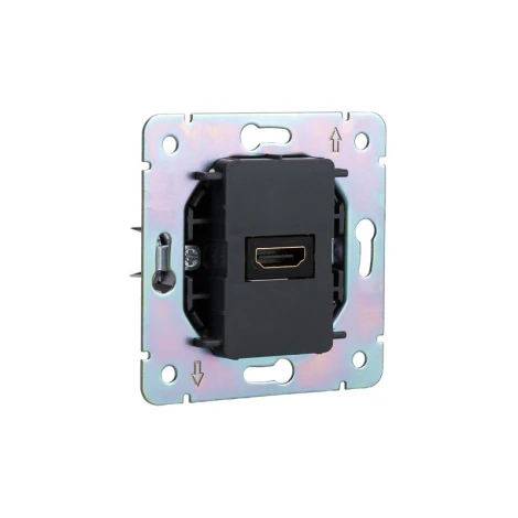 Розетка HDMI с/у антрацит Kranz Strong KR-78-0730-5