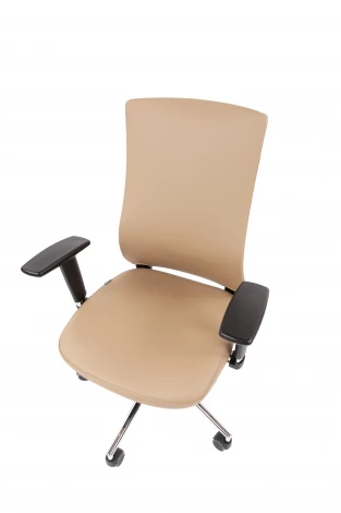 Офисное кресло Chairman 500LUX Россия экокожа бежевый БП 7210651