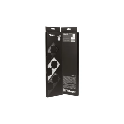 Рамка 4-постовая перламутр Kranz Round KR-78-0754-1