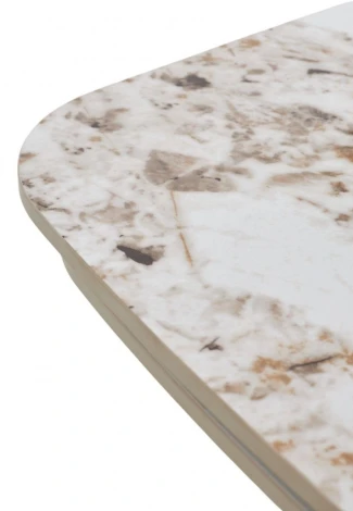 Стол МАТИАС (MATIAS) 180 цвет ПАНДОРА (GLOSS LUXURY PANDORA SOLID CERAMIC) / ШАМПАНЬ, ®DISAUR M-City 64340