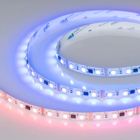 Светодиодная лента DMX-B60-10mm 12V RGB-PX3 (14 W/m, IP20, 5m) (Arlight) 039174(1)