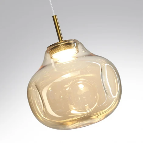 Подвесной светильник Odeon Light Vaso 5097/4L античн.бронза/янтарный/металл/стекло LED 4W 4000K (220V, на проводе)