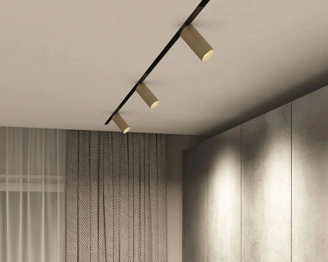 Трековый светильник Denkirs Smart Spot DK8020-BG (LED, 220V, управление смартфоном, голосовое управление, умный дом - Алиса)