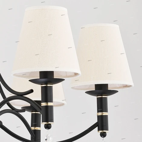 Подвесная люстра Alfa Abil Black Gold 23006