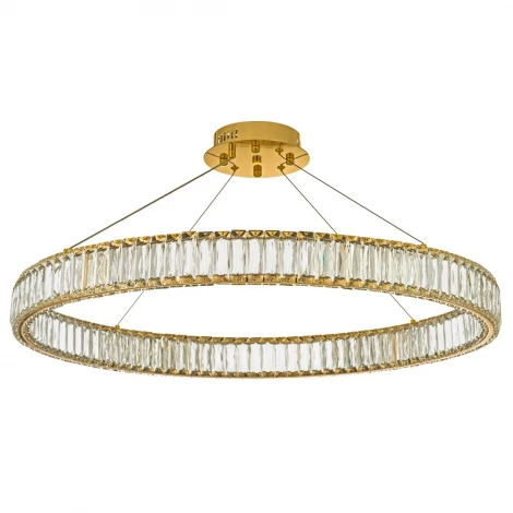 Подвесной светильник светодиодный Dio D`arte Caneva Caneva L 1.5.80.100 G (220V, хрусталь, на тросе, кольцо)