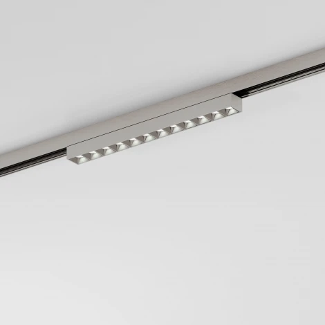 Трековый светильник магнитный светодиодный 10W 48V 4000K (никель) Elektrostandard Line Magnetic 85528/01