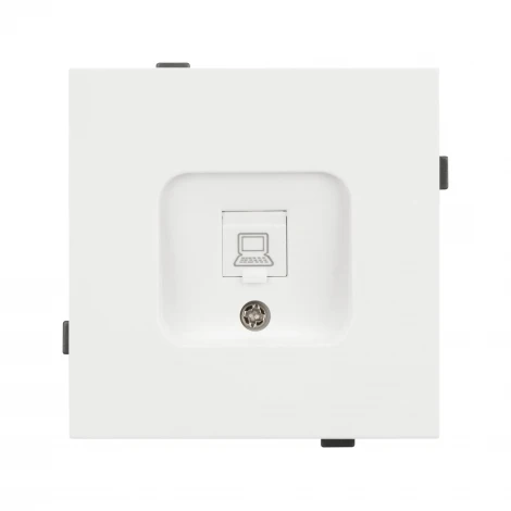 Механизм компьютерной розетки SCT-TENDO-MPC1-SFPL-WH (RJ-45, CAT6) (Arlight, Матовый белый) 054594
