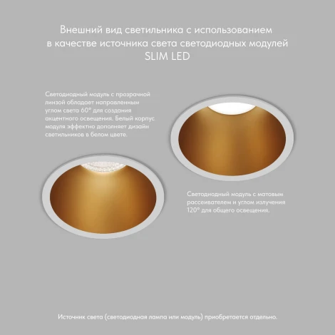 Встраиваемый точечный светильник Denkirs DK3026-WG (220V, круглые)