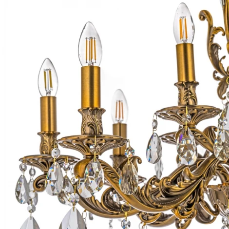 Подвесная люстра на штанге Dio D'Arte Soprano Soprano E 1.1.12.600 A (220V, подвески, подсвечник, свеча)