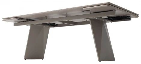 Стол ШЕРЛ 220 цвет ОНИКС (CRYSTAL ONIX BIANCO), керамика / Латте каркас M-City 64591