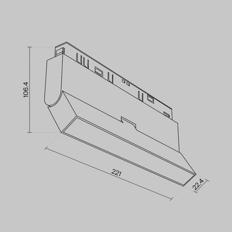 Трековый светильник магнитный 48V Maytoni Basis Rot TR036-4-12WTW-DD-W (LED)