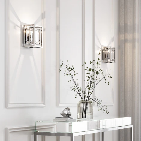 Настенный светильник Bogate's Cella 312/1 Strotskis (220V, хрусталь)