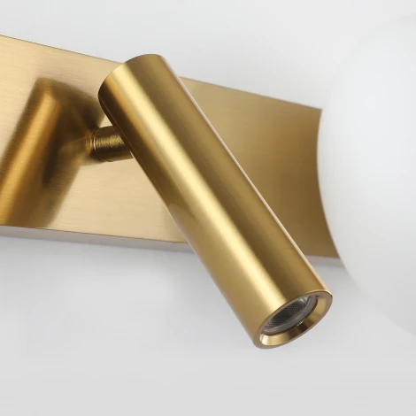 Настенный светильник со спотом латунь LED 3+7Вт 34см Zortes DREAM ZRS.2436.02