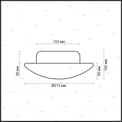 Настенно-потолочный светильник Odeon Light Opal 2247/1C