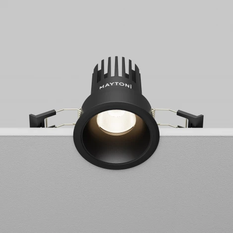Встраиваемый светильник Maytoni Dip DL115-10W-4K-B (LED, 220V, круглые)