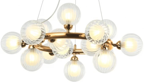 Подвесная люстра Stilfort Shardin 2165/05/15P (220V, на тросе, шарики, молекулы)
