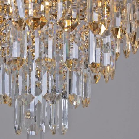 Подвесная люстра хрустальная Reluce 31070-0.4-600 MX GD