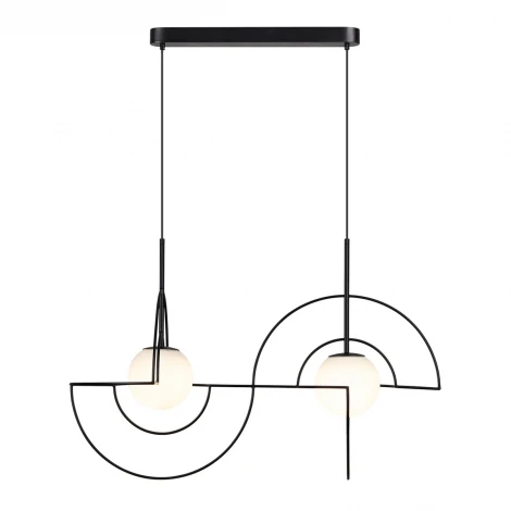 Подвесной светильник Odeon Light Futurum 7196/10L металл/стекло/черный/белый IP20 LED 10W 3500K 220V