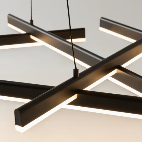 Подвесной светильник Maytoni Line MOD016PL-L80BK (LED, 220V, на тросе)