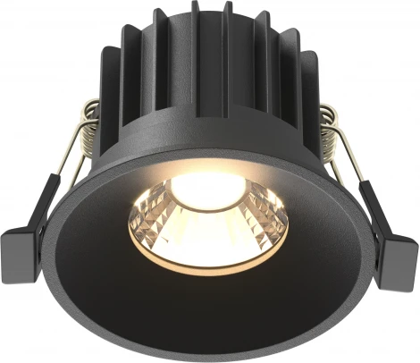Встраиваемый светильник Maytoni Round DL058-12W3K-B (LED, 220V, круглые)