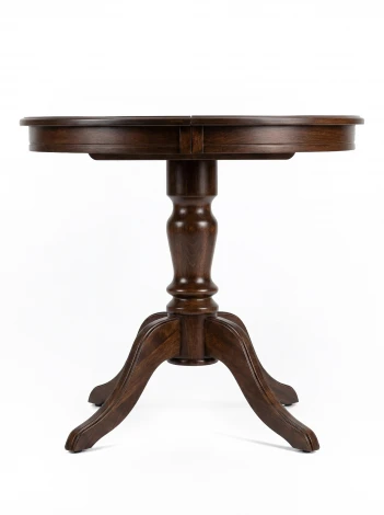 Стол обеденный Линне темный орех 90/130*90 Mebelik 009914