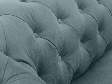 Диван Chesterfield ОГОГО (арт.344558), (Ткань/Бирюзовый)