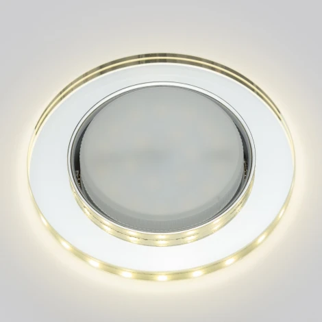 Встраиваемый точечный светильник Fametto Luciole DLS-L159 GX53 CHROME/GLASSY (220V, круглые)