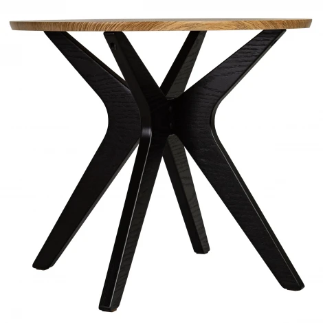 Стол журнальный Сабин 1 дуб вотан/черный Mebelik 009751