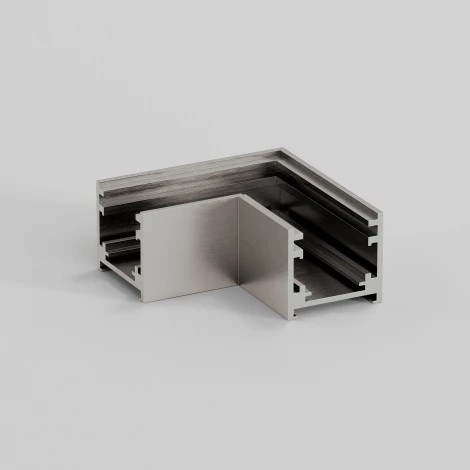 Соединитель угловой для накладного шинопровода (никель) Elektrostandard Line Magnetic 85224/00