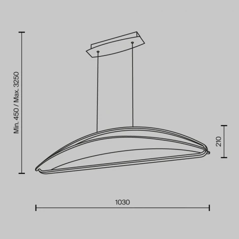Подвесной светильник Maytoni Breeze MOD281PL-L34BS3K (LED, 220V, на проводе)