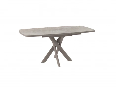 Стол Эдж, 110 бежевый камень/Капучино Мебвилл 102358