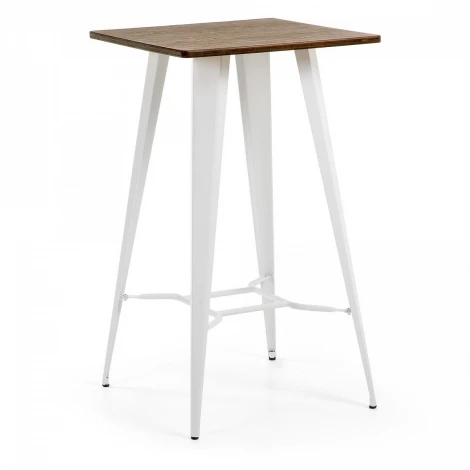 Стол Malibu высокий белые ножки La Forma (ex Julia Grup) 047520