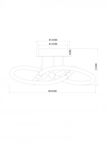 Потолочная люстра светодиодная Freya Fancy FR6059CL-L35B